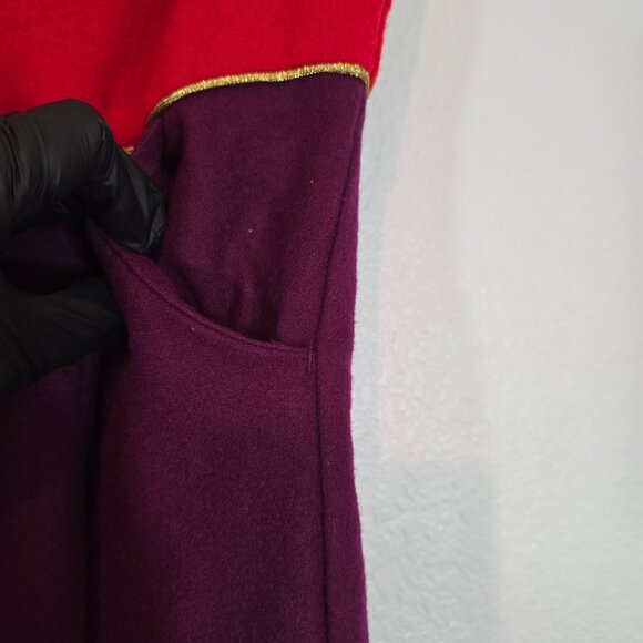 Janie And Jack Belle Of The Ballet Dress Girl Size 6 Red Purple Ruffle Trim - Picture 6 of 8